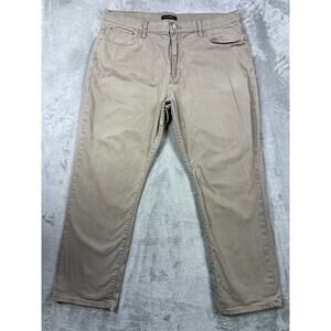 Lucky Brand 40x30 Khaki Straight Leg Pants Soft Casual Classic